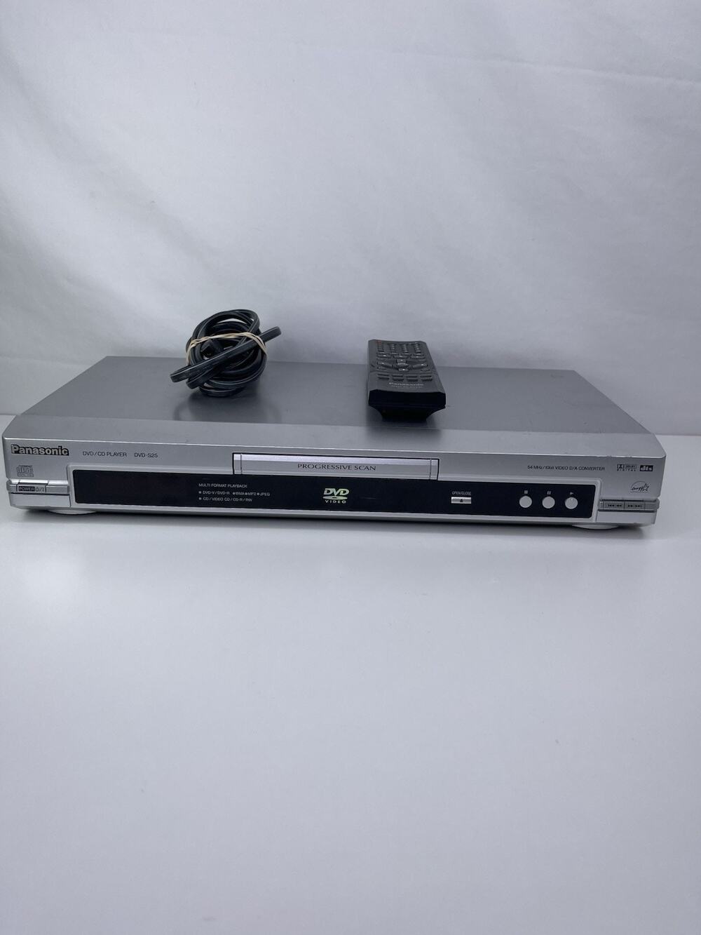 Panasonic DVD-S31 Progressive Scan DVD/CD Player w/ Remote & Power Cord – Tested